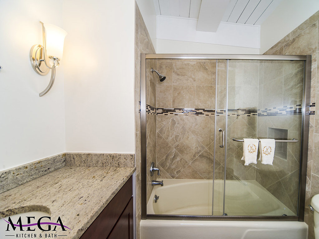 Luxury bathroom project in Annapolis MD with vanity and a shower
