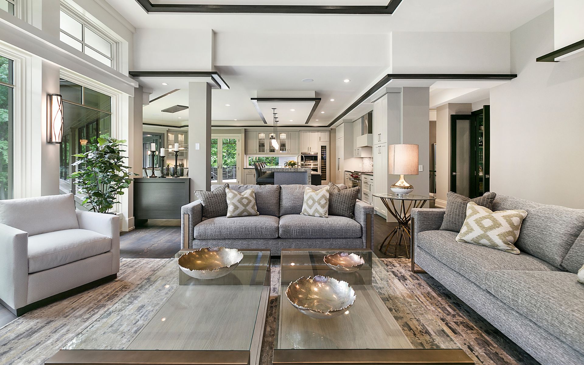 Elegant home design with luxury interior