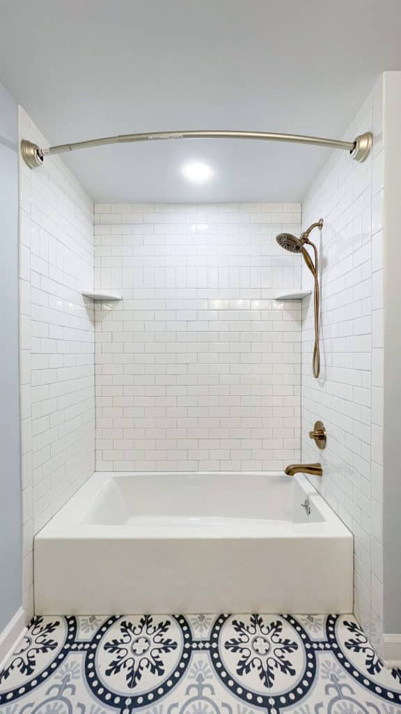 Bathroom Project in Silver Spring with shower-tub combination