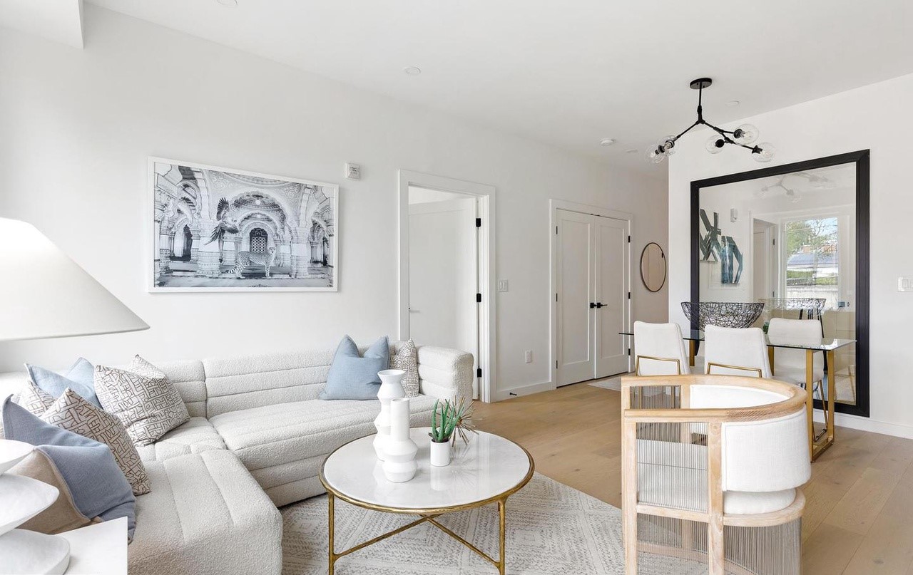 White living room area in DC