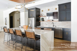 Grayish cabinet style in kitchen