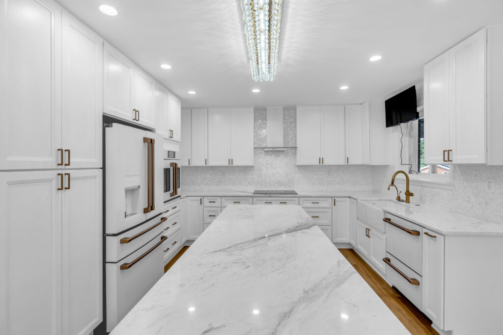 Luxe White Design: Stunning Hyattsville Kitchen Remodel