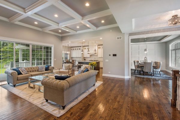 Elegant house with hardwood flooring