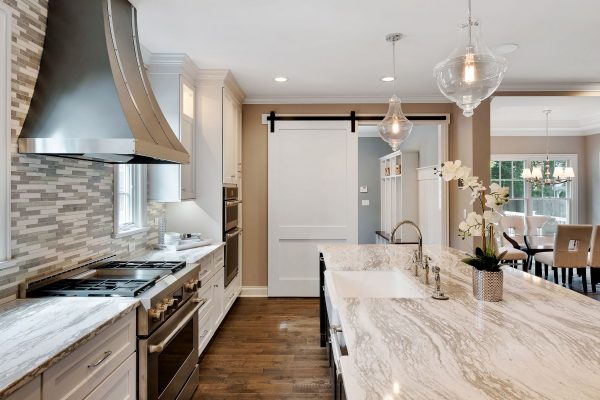 Luxurious style Kitchen remodeling permits in rockville md with white shaker cabinets